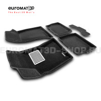 Текстильные 3D коврики Euromat3D Lux в салон для Volkswagen Passat B5 (1997-2005) № EM3D-005405
