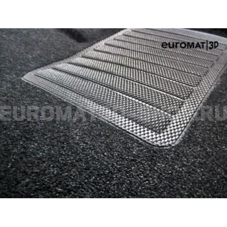 Текстильные 3D коврики Euromat3D Business в салон для Ford Focus 3 (2011-2021) № EMC3D-002207