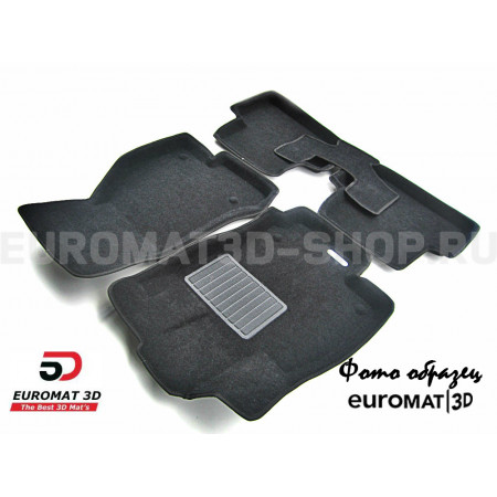 Текстильные 3D коврики Euromat3D Business в салон для Infiniti FX35/45 (2002-2008) № EMC3D-002801