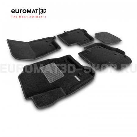 Текстильные 3D коврики Euromat3D Business в салон для Land Rover Discovery III (2005-2010) № EMC3D-003100