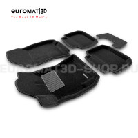 Текстильные 3D коврики Euromat3D Business в салон для Subaru Outback (2010-2019) № EMC3D-004704