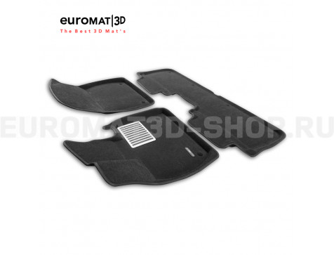 Текстильные 3D коврики Euromat3D Lux в салон для Lixiang L7 (2024-) № EM3D-005743