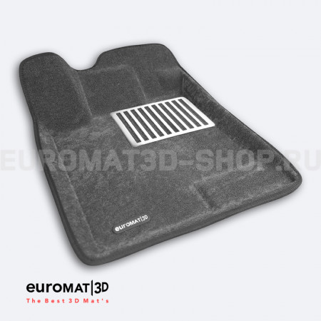 Текстильные 3D коврики Euromat3D Lux в салон для Haval Jolion (2021-) № EM3D-001410G Серые