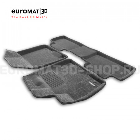 Текстильные 3D коврики Euromat3D Business в салон для Gac GS8 (2016-2022) № EMC3D-001432G Серые Текстильные 3D коврики Euromat3D Business в салон для Gac GS8 (2016-2022) № EMC3D-001432G Серые